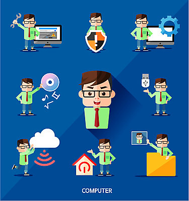 캐릭터 남자 음악 포즈 일러스트 모바일 종류 사람 여러명 컴퓨터 세트 웹 플랫 수리 USB 보안 폴더 와이파이 설정 엘리먼트 남자만 국내일러스트 일러캐릭터 AI파일 다수 인터넷 문화예술 안전 전자제품 파일 무선인터넷 파일형식 벡터