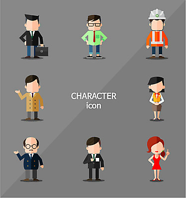 직업 캐릭터 여자 남자 일러스트 모바일 노동자 직업캐릭터 사람 여러명 세트 웹 직장인 비즈니스맨 비즈니스우먼 플랫 취업준비생 엘리먼트 국내일러스트 일러캐릭터 AI파일 다수 인터넷 비즈니스 구직 파일형식 벡터