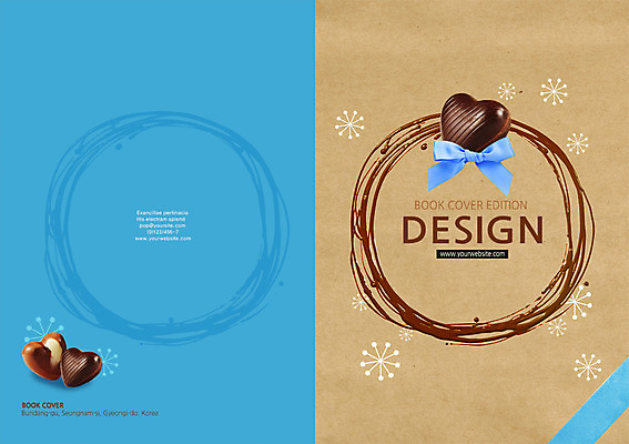 PSD 템플릿 편집 표지디자인 북디자인 기념일 표지 리본 음식 백그라운드 북커버 데이이벤트 프레임 발렌타인데이 이벤트 팜플렛 사람없음 초콜릿 하트 원형 이미지템플릿 모양 도형 디저트 파일형식