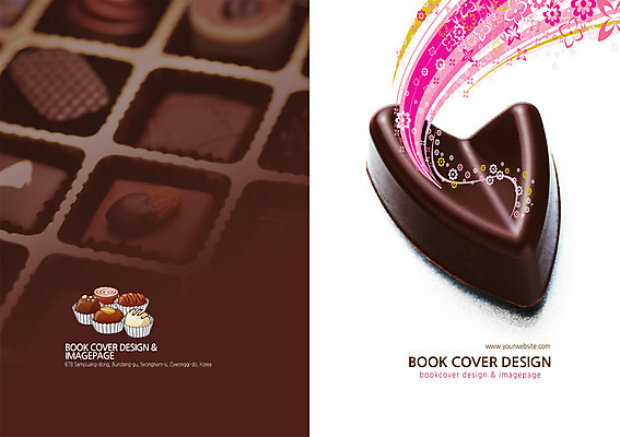 PSD 템플릿 편집 표지디자인 북디자인 기념일 표지 음식 백그라운드 꽃무늬 북커버 데이이벤트 발렌타인데이 이벤트 팜플렛 사람없음 초콜릿 하트 이미지템플릿 모양 꽃 무늬 디저트 파일형식