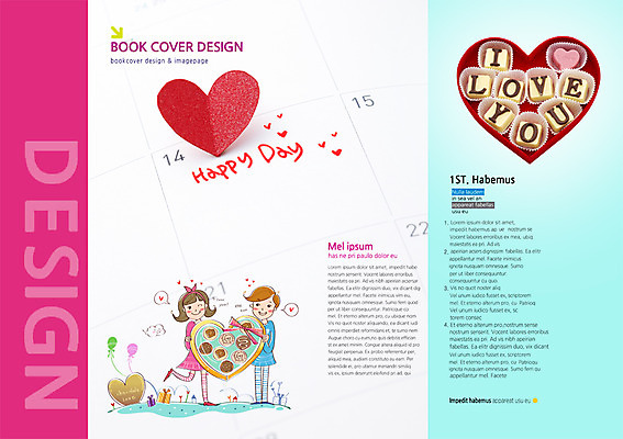 PSD 템플릿 편집 표지디자인 북디자인 커플 여자 기념일 남자 내지 음식 백그라운드 북커버 데이이벤트 발렌타인데이 사람 이벤트 팜플렛 두명 선물상자 초콜릿 달력 하트 이미지템플릿 모양 관계 디저트 선물 상자 파일형식