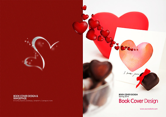 PSD 템플릿 편집 표지디자인 북디자인 기념일 표지 리본 음식 백그라운드 북커버 데이이벤트 발렌타인데이 이벤트 팜플렛 사람없음 초콜릿 하트 이미지템플릿 카드프레임 모양 디저트 프레임 파일형식