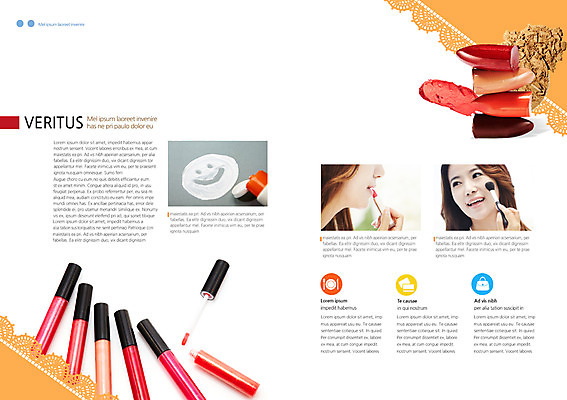 PSD 템플릿 편집 우먼라이프 표지디자인 북디자인 여자 내지 백그라운드 북커버 미소 웃음 사람 동양인 팜플렛 상반신 20대 성인 두명 화장 뷰티 화장품 한국인 립스틱 붓 크림 바르기 립글로스 여자만 성인여자만 청년만 청년여자만 성인만 이미지템플릿 라이프스타일 모션 표정 인종 청년 파일형식