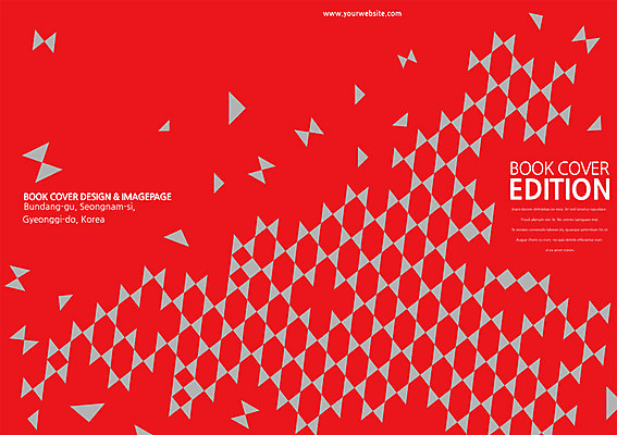 PSD 템플릿 편집 표지디자인 북디자인 표지 컬러 백그라운드 무늬 패턴 북커버 비즈니스 팜플렛 사람없음 빨간색 삼각형 이미지템플릿 도형 파일형식