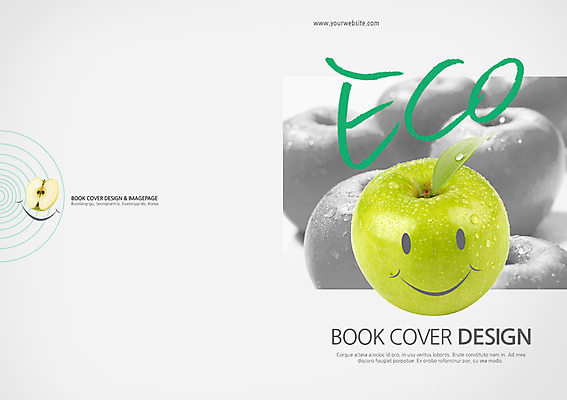 PSD 템플릿 편집 표지디자인 북디자인 표지 음식 캠페인 백그라운드 잎 북커버 과일 단면 미소 팜플렛 사람없음 자연보호 그린캠페인 사과 에코 유기농 이미지템플릿 식물 웰빙 자연 표정 환경 보호 파일형식