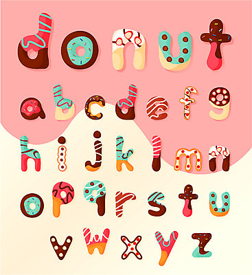 아이콘 알파벳 영어 모바일 디저트 타이포그라피 사람없음 세트 과자 웹 플랫 도넛 플랫아이콘 소문자 조합형타이포 2D아이콘 AI파일 문자 음식 인터넷 파일형식 벡터