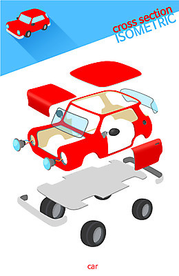 일러스트 자동차 유리 사람없음 바퀴 전조등 분석 단면도 아이소메트릭 조립 크로스섹션 국내일러스트 AI파일 육상교통 컨셉 재질 단면 조명 파일형식 벡터