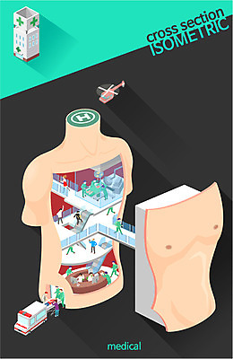 일러스트 병원 여러명 상반신 신체부위 치료 환자 간호사 의사 구급차 분석 단면도 수술실 아이소메트릭 응급실 크로스섹션 국내일러스트 AI파일 다수 컨셉 의학 자동차 단면 사람 의료진 파일형식 벡터