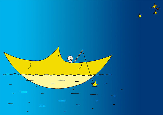 PSD 별 바다 일러스트 상상 낚시 상상일러스트 한명 사람 야외 달 낚싯대 야간 선박 국내일러스트 자연요소 1 수상교통 레저 낚시용품 파일형식