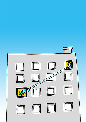 PSD 식물 화분 일러스트 창문 상상 아파트 상상일러스트 한명 사람 빌딩 상반신 물뿌리개 물주기 국내일러스트 1 모션 주택 건물 파일형식