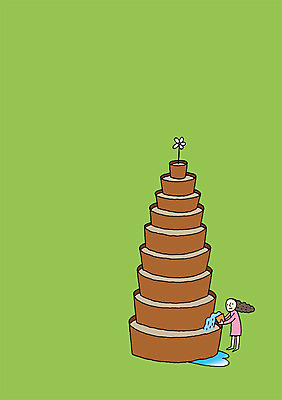 전신 PSD 식물 여자 꽃 화분 일러스트 상상 상상일러스트 한명 서기 사람 물 물주기 여자만 여자한명만 국내일러스트 자연요소 1 모션 파일형식