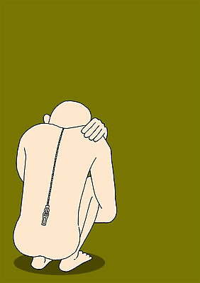 전신 PSD 일러스트 상상 상상일러스트 한명 사람 앉기 지퍼 국내일러스트 1 모션 파일형식