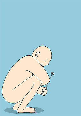 전신 PSD 식물 응시 꽃 일러스트 상상 상상일러스트 그림자 한명 들기 사람 앉기 국내일러스트 1 시선 모션 파일형식