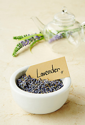 포토 JPG 스튜디오촬영 식물 꽃잎 백그라운드 잎 주전자 실내 사람없음 아웃포커스 풀 사발 약초 이름표 허브 라벤더 국내포토 꽃 주방용품 촬영기법 내부 풀_식물 사기그릇 파일형식