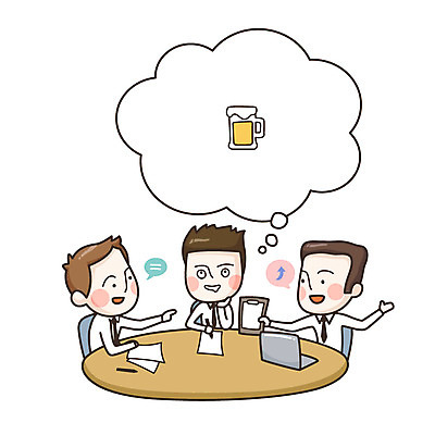 라이프스타일 남자 말풍선 생각 일러스트 비즈니스 탁자 회의 사람 세명 표현 직장인 남자만 국내일러스트 AI파일 직업 가구 생활 파일형식 벡터