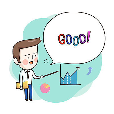 라이프스타일 남자 말풍선 일러스트 비즈니스 그래프 한명 사람 표현 직장인 발표 프레젠테이션 남자만 남자한명만 국내일러스트 AI파일 직업 1 생활 파일형식 벡터