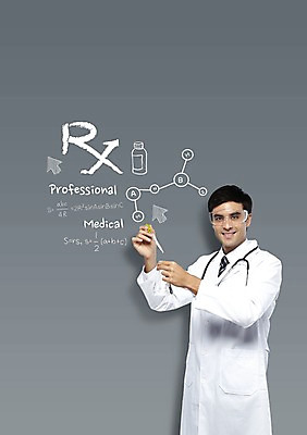 PSD 서양인 외국인 편집 편집이미지 남자 포토일러 실험기구 한명 사람 타이포그라피 치료 의사 의사가운 디지털합성 남자만 남자한명만 이미지편집 문자 1 과학 의학 인종 의료진 가운 파일형식