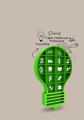 PSD 편집 편집이미지 전구 의료기기 포토일러 타이포그라피 사람없음 치료 디지털합성 이미지편집 문자 의학 파일형식