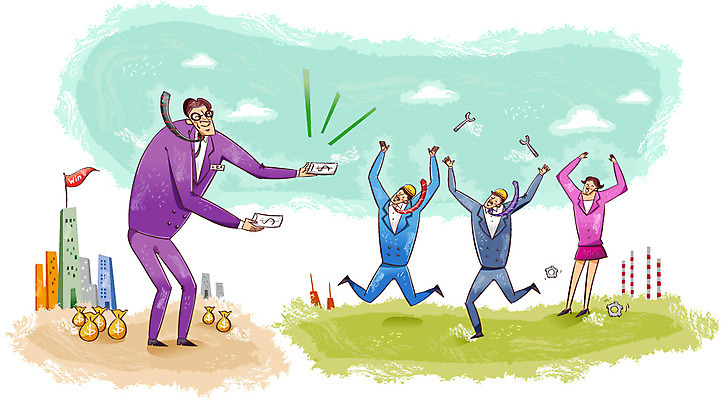 여자 남자 돈 일러스트 비즈니스 CEO 넥타이 함께함 사람 정장 여러명 믿음 달러 작업 작업실 목표 계획 직원 즐거움 노사화합 월급 보너스 국내일러스트 AI파일 직업 잡화 옷 감정 다수 컨셉 재산 파일형식 벡터