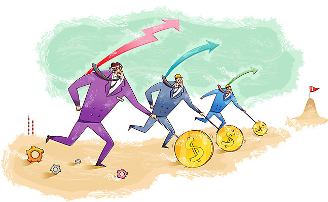 여자 남자 돈 일러스트 CEO 넥타이 함께함 사람 정장 세명 믿음 달러 동전 작업실 목표 계획 직원 화합 노사화합 굴렁쇠 국내일러스트 AI파일 직업 잡화 옷 감정 컨셉 비즈니스 놀이용품 재산 파일형식 벡터