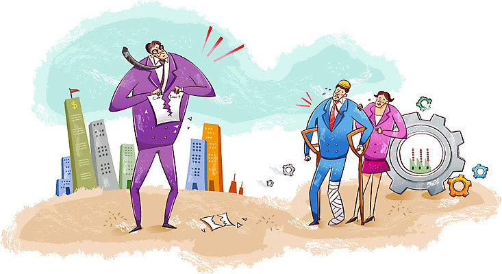 여자 남자 일러스트 비즈니스 넥타이 함께함 사람 정장 세명 믿음 환자 작업 작업실 목표 계획 상처 톱니바퀴 붕대 노사화합 계약서 노동착취 국내일러스트 AI파일 잡화 옷 감정 컨셉 의학 파일형식 벡터