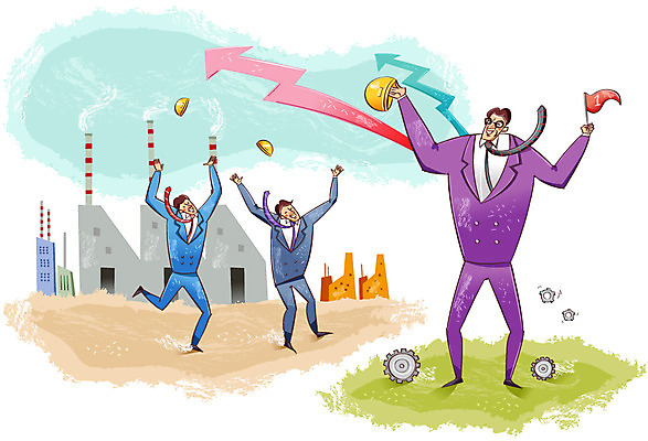 여자 남자 일러스트 비즈니스 CEO 응원 넥타이 함께함 사람 정장 세명 믿음 기쁨 깃발 작업 작업실 목표 계획 직원 톱니바퀴 노사화합 국내일러스트 AI파일 직업 잡화 옷 감정 컨셉 파일형식 벡터