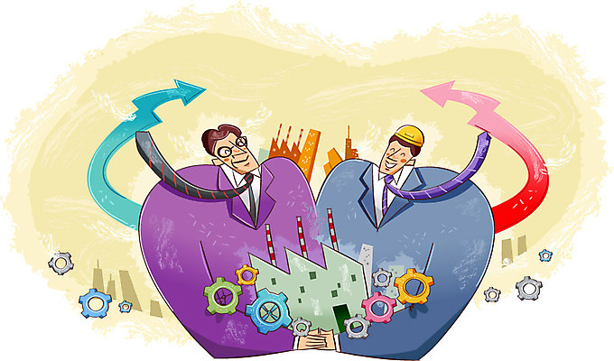 여자 남자 화살표 일러스트 CEO 넥타이 협력 함께함 사람 정장 두명 믿음 성장 작업실 목표 계획 직원 톱니바퀴 노사화합 국내일러스트 AI파일 직업 잡화 옷 감정 컨셉 비즈니스 파일형식 벡터