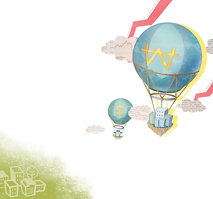 PSD 일러스트 비즈니스 빌딩 사람없음 경제 달러 열기구 화폐기호 주식 집값 국내일러스트 기호 돈 항공교통 부동산 건물 금융 화폐 파일형식