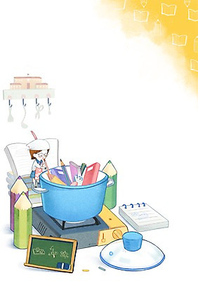 PSD 학생 여자 교육 교복 일러스트 학교 문구용품 색연필 한명 다이어리 칠판 가스레인지 냄비 에듀 여자만 여자한명만 국내일러스트 1 옷 학용품 사람 사무용품 가전제품 레인지 솥 오브젝트 에듀케이션 파일형식