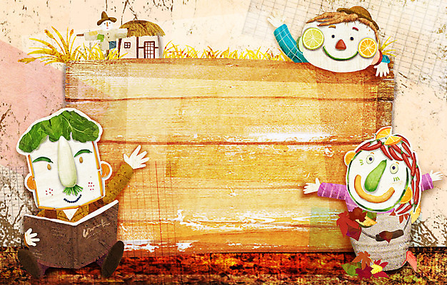 PSD 계절 여자 남자 일러스트 사각프레임 프레임 사람 책 세명 가을풍경 수확 농촌 표현 국내일러스트 농업 풍경 사각형 시골 파일형식 가을_계절