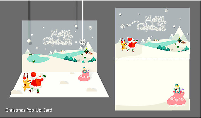 계절 노년 남자 크리스마스 겨울 일러스트 크리스마스카드 프레임 사람 두명 산타클로스 설원 루돌프 편지지 입체카드 국내일러스트 AI파일 카드프레임 기념일 사슴 카드_감사 눈_날씨 성인 편지 파일형식 벡터