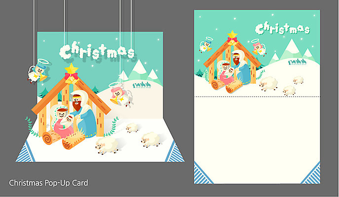 계절 여자 남자 기독교 크리스마스 겨울 일러스트 크리스마스카드 프레임 사람 여러명 양 예수 편지지 동방박사 입체카드 국내일러스트 AI파일 카드프레임 기념일 종교 다수 포유류 카드_감사 신_종교 편지 파일형식 벡터