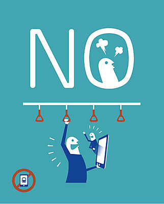 영어 일러스트 통신 정보통신 손잡이 사람 두명 스마트폰 스마트기기 전철 스마트 아니오 통화 통화금지 국내일러스트 AI파일 문자 육상교통 컨셉 모션 대중교통 전자제품 핸드폰 금지 정보 파일형식 벡터