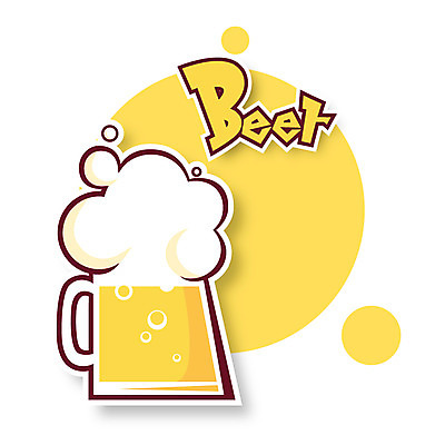 아이콘 음료 스티커 맥주 사람없음 거품 맥주잔 2D아이콘 AI파일 술잔 주류 파일형식 벡터