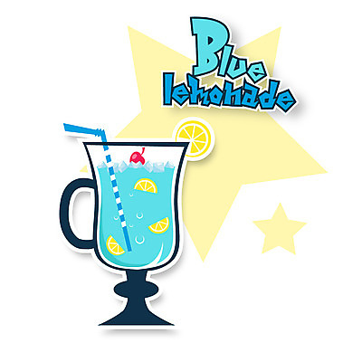 아이콘 별 음료 스티커 잔 빨대 사람없음 체리 레몬 레모네이드 2D아이콘 AI파일 자연요소 식기 과일 에이드 파일형식 벡터