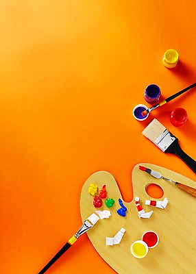 포토 JPG 종이 컬러 백그라운드 프레임 사람없음 물감 미술도구 붓 팔레트 국내포토 오브젝트 파일형식