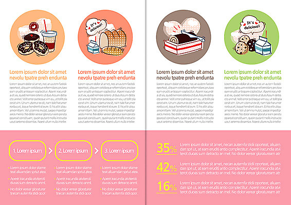 템플릿 편집 표지디자인 북디자인 내지 음료 음식 빵 백그라운드 말풍선 북커버 디저트 팜플렛 사람없음 라이프 요식업 빵집 우유 퍼센트 칼 도넛 자르기 식빵 롤케이크 이미지템플릿 AI파일 산업 모션 유제품 생활 케이크 상점 특수기호 파일형식 벡터