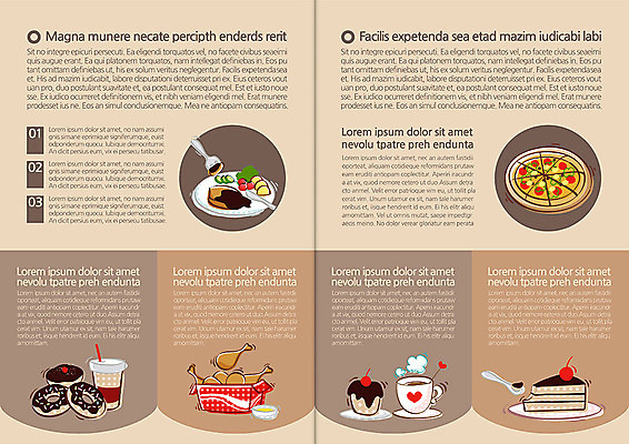 템플릿 편집 표지디자인 북디자인 내지 커피 음료 음식 빵 백그라운드 북커버 피자 스테이크 팜플렛 사람없음 라이프 케이크 요식업 숟가락 치킨 도넛 커피잔 컵케이크 이미지템플릿 AI파일 산업 디저트 잔 패스트푸드 서양음식 수저 생활 닭고기요리 파일형식 벡터