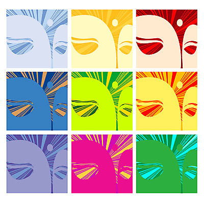 EPS 해외이미지 디자인 포스터 아시아 종교 얼굴 선 백그라운드 패턴 오렌지 일러스트 요가 벽지 미술 동양인 그래픽 장식 빨간색 컬러풀 노란색 머리 평화 일본 중국 흰색 반지 점 원형 인쇄 심볼 명상 복고 정사각형 펑키 후광 팝 해외202004 해외일러스트 도형 웰빙 나라 컬러 컨셉 무늬 과일 장신구 문화예술 인종 신체부위 빛 파일형식 벡터 이미지허브