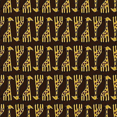 EPS 해외이미지 동물 디자인 백그라운드 패턴 일러스트 벽지 갈색 어둠 만화 기린 타일 정사각형 해외202004 해외일러스트 도형 컬러 무늬 포유류 파일형식 벡터 이미지허브