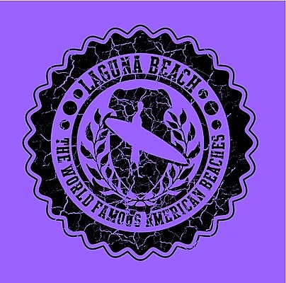 EPS 해외이미지 실루엣 일러스트 들기 사람없음 라벨 보라색 검은색 서핑보드 서핑 월계관 스타일 해외202004 해외일러스트 컬러 모션 프레임 촬영기법 수상스포츠 보드_스포츠 파일형식 벡터 이미지허브