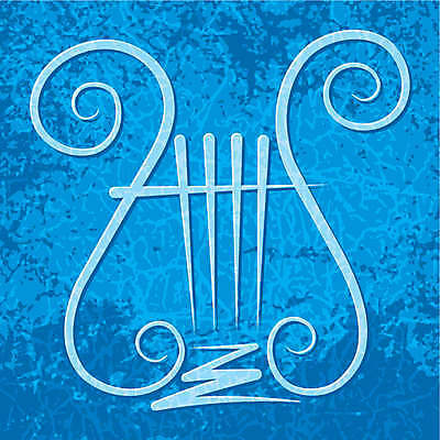 EPS 해외이미지 줄 음악 백그라운드 일러스트 파란색 기구 그리스인 그런지 뮤지컬 해외202004 해외일러스트 서양인 컬러 문화예술 파일형식 벡터 이미지허브