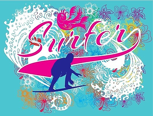 EPS 해외이미지 전신 꽃 실루엣 파도 하늘색 일러스트 캘리그라피 한명 사람 성인 서핑보드 서핑 시원함 역동적 서퍼 성인한명만 해외202004 해외일러스트 식물 1 바다 컨셉 운동선수 촬영기법 파란색 수상스포츠 보드_스포츠 성인만 파일형식 벡터 이미지허브