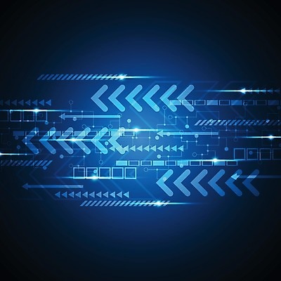 EPS 해외이미지 디자인 화살표 컨셉 일러스트 추상 미래 사람없음 그래픽 파란색 디지털 해외202004 해외일러스트 컬러 무늬 파일형식 벡터 이미지허브