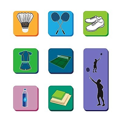 EPS 해외이미지 모양 디자인 실루엣 스포츠 포즈 신발 일러스트 놀이 실내 미술 그래픽 물 운동복 세트 수건 경쟁 장비 게임 라켓 플랫 수집 심볼 오브젝트 배드민턴 고립 법정 플레이어 해외202004 해외일러스트 자연요소 옷 스포츠용품 컨셉 문화예술 촬영기법 내부 위생용품 구기 파일형식 벡터 이미지허브