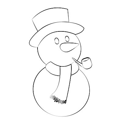 EPS 해외이미지 디자인 계절 행복 선 백그라운드 크리스마스 겨울 일러스트 눈사람 휴가 미술 미소 장식 흰색 만화 스케치 연도 그림 해외202004 해외일러스트 기념일 감정 컬러 문화예술 표정 파일형식 벡터 이미지허브