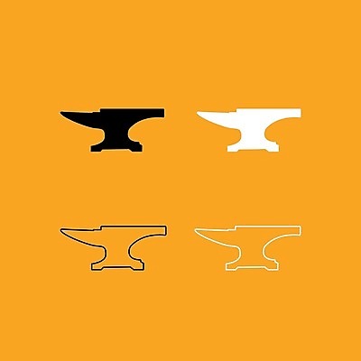EPS 해외이미지 직업 실루엣 일러스트 뿔 세트 금속 검은색 블록 수확 게임 흰색 기구 공구 중세 플랫 중앙 망치 철 윤곽 장인 대장장이 철강 해외202004 해외일러스트 컬러 농업 재질 놀이 촬영기법 도구 역사 파일형식 벡터 산업 이미지허브