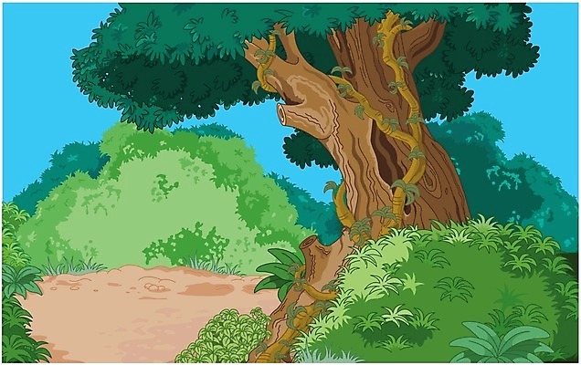 EPS 해외이미지 나무 식물 디자인 섬 백그라운드 잎 일러스트 자연 파노라마 풍경 그래픽 초록색 나뭇가지 황무지 숲 열대우림 만화 그림 장면 지역 해외202004 해외일러스트 컬러 촬영기법 생태계 파일형식 벡터 이미지허브