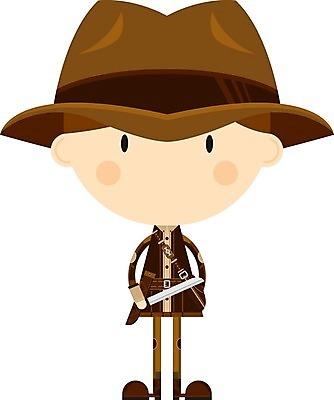 EPS 해외이미지 일러스트 사람 탐험 만화 모험가 사파리 페도라 고립 해외202004 해외일러스트 모자_잡화 파일형식 벡터 이미지허브