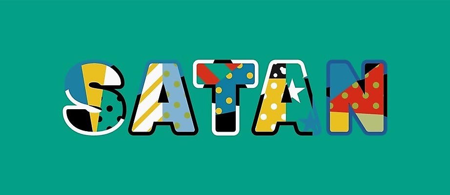 EPS 해외이미지 컨셉 일러스트 아이디어 미술 타이포그라피 단어 악마 나쁜 지옥 테마 해외202004 해외일러스트 문자 문화예술 파일형식 벡터 이미지허브